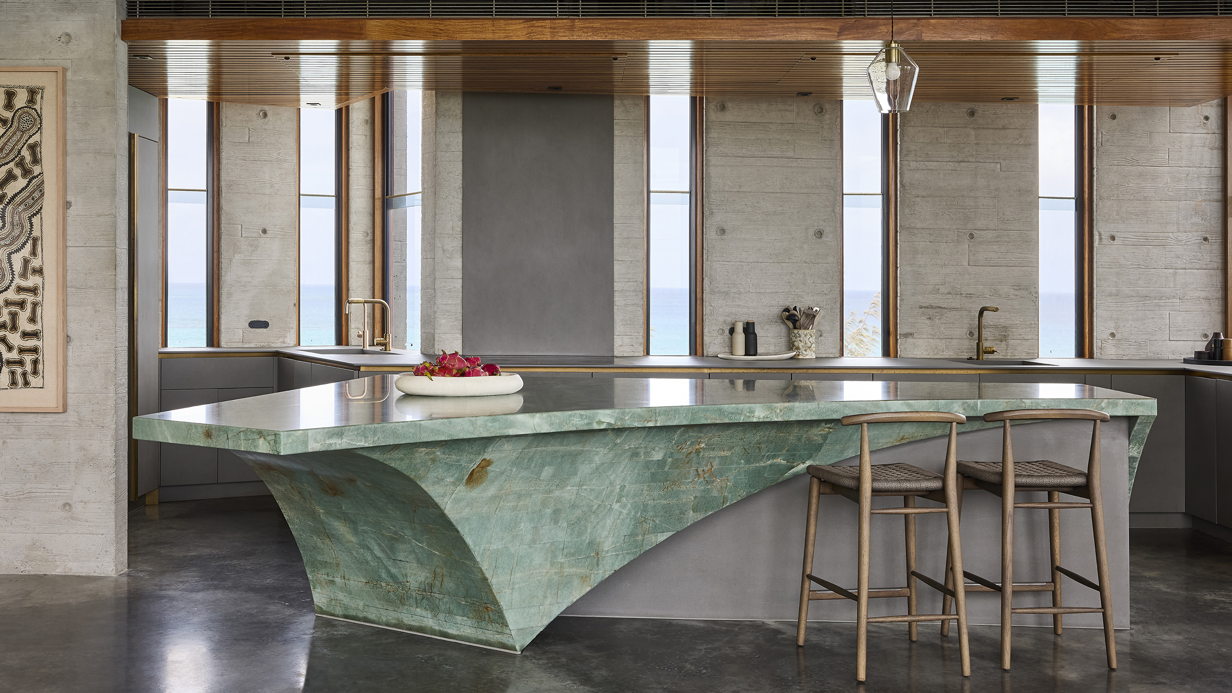 Constructed using pre-cast concrete panels