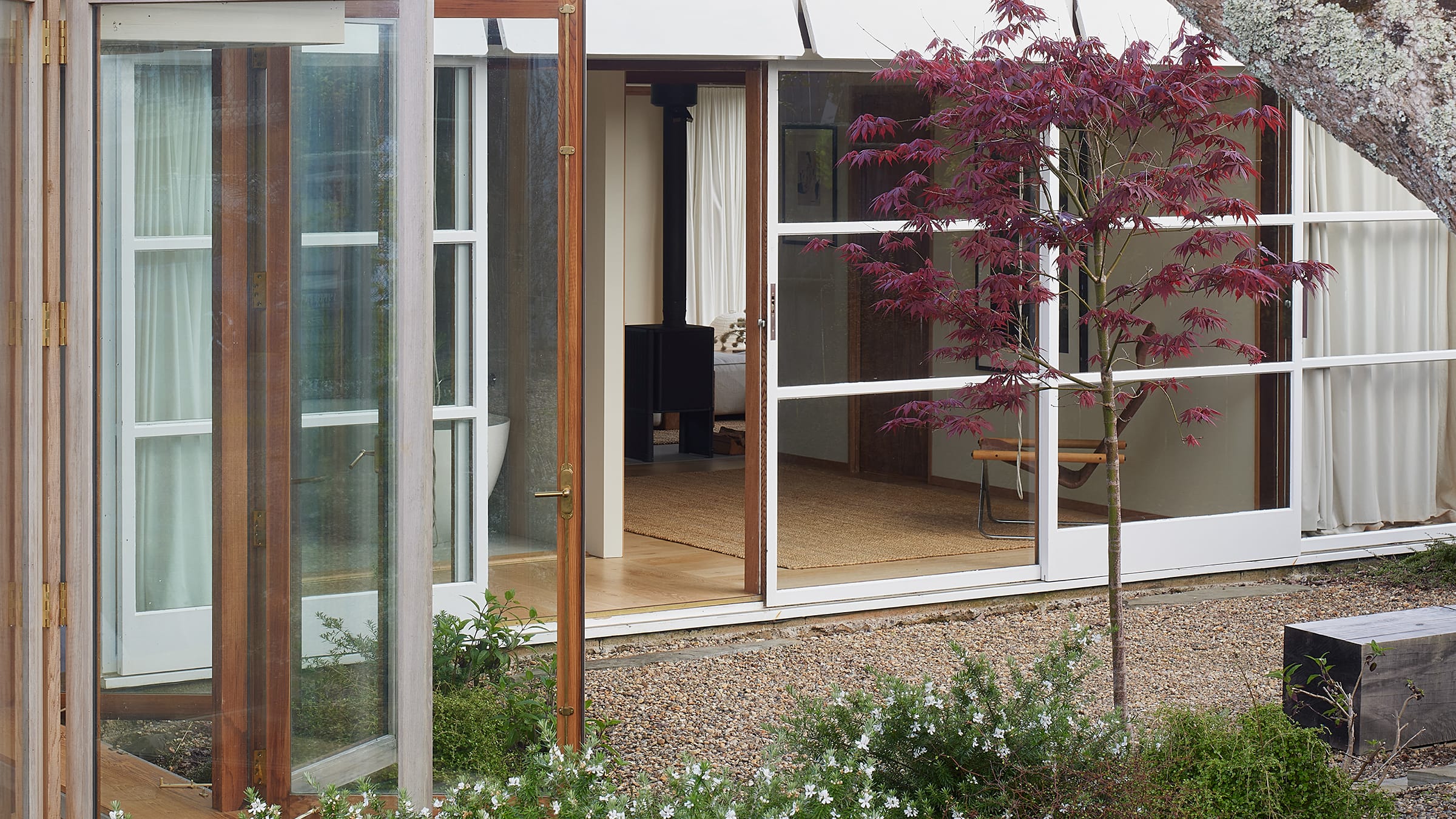 The Japanese-inspired outdoor space